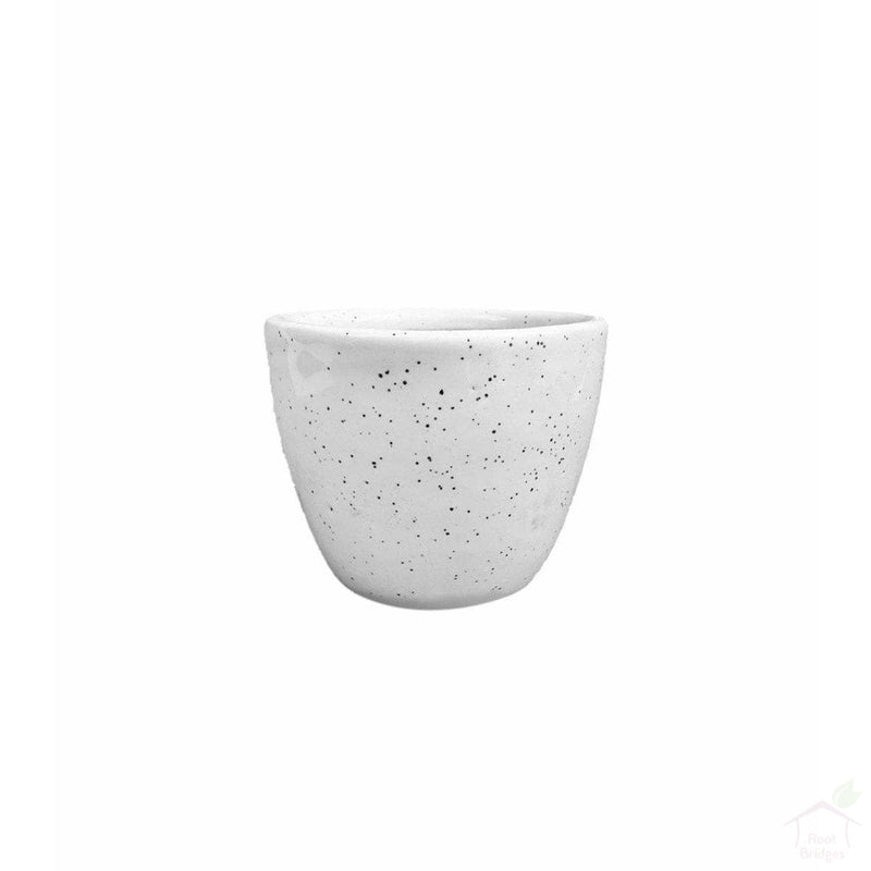 Pots Dotted White 3.5" Mini Round Ceramic Pot