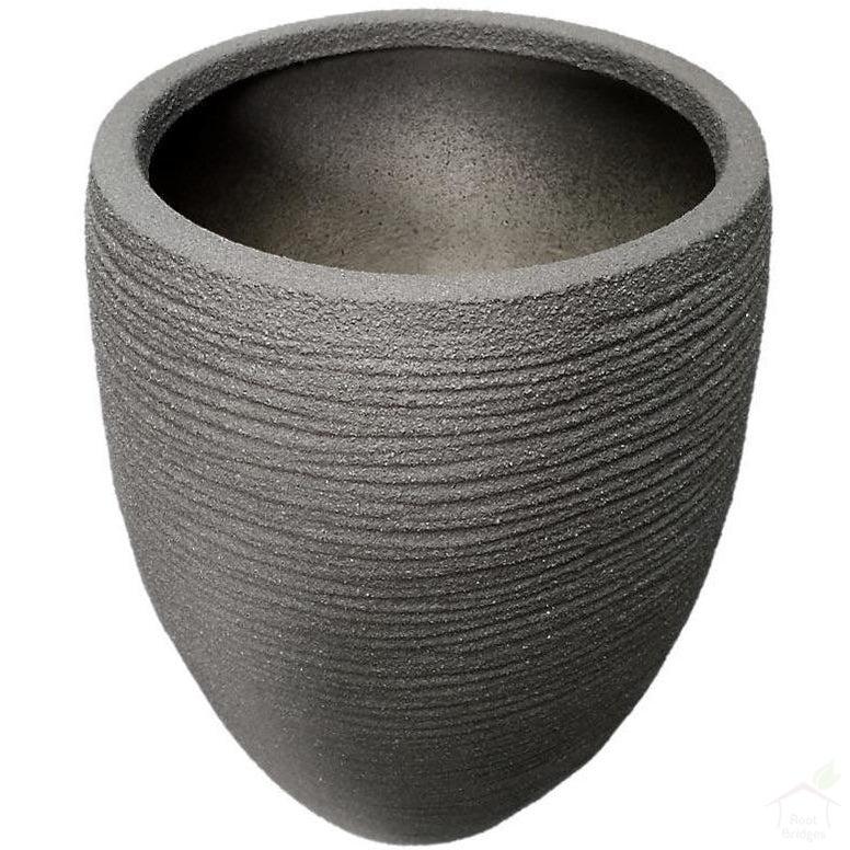 Pots 15.7-22" Rib High FRP Pot (Grey)