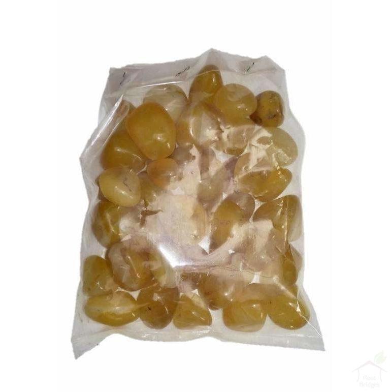 Stones & Pebbles 500 g Yellow Onyx Pebbles