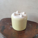 6" Yellow Four Legs Ceramic Pot-Pots-Root Bridges