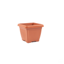 8" Brown Bello Square Pot-Pots-Root Bridges