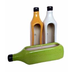 12" Bottle Ceramic Pot - Pots - Root Bridges | Buy Plants Online