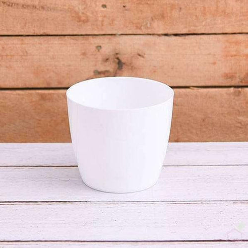 5.5" Valencia Plastic Planter (with Optional Self Watering Kit)-Pots-Root Bridges